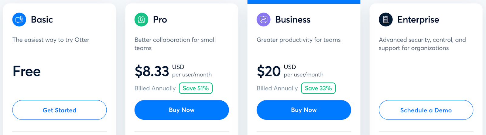 Otter.ai Pricing