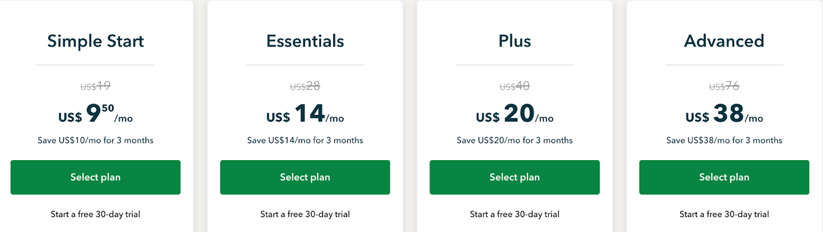 QuickBooks Pricing